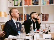 Юрий Городилов, директор региона, Канонфарма Продакшн, и Георгий Чешмариташвили, руководитель по работе с ключевыми клиентами,
Космофарм
